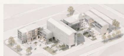 Concept design — architectural massing model